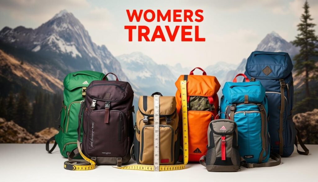 women's travel backpack sizing guide